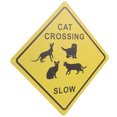 thumbnail image 5 of Metal Cat Crossing Sign Wall Cat Cross Sign for Coffee Bar Living Room Home, 5 of 5