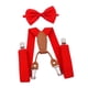 thumbnail image 2 of Conjunto de tirantes para niños, pajarita, tirantes para esmoquin, ropa roja, accesorios, pantalones, tirantes para niños y niñas, traje de baile, Hugo pajarita con tirantes para niños, 2 of 9
