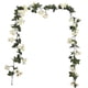 thumbnail image 1 of Xihbxyly Guirnalda de Rosas Artificiales, 69 Flores de Seda Vibrantes, Decoración de Pared para El Hogar y Fiestas, Decoración de Bodas, Ambiente Moderno, Fácil de Colgar, 180 Cm de Largo, Opciones M, 1 of 1