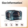 thumbnail image 5 of Uemuo Astronaut Helmet Reflections Print Toaster Cover 4 Slice, Small Kitchen Appliance Covers, Toaster Oven Cover with Loop, Bread Machine Cover Dust Cover Protection, 5 of 7
