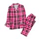 thumbnail image 1 of Gibobby Pijamas para Mujer Conjunto a Juego Pijamas navideños Conjunto de Pijama Largo de satén con Botones clásicos para Mujer con Bolsillos (Rosa, L), 1 of 4
