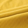 thumbnail image 2 of Phantoscope Soft Corduroy Velvet with Cotton Tassel Solid Square Throw Pillow Cusion Cover Accent Decorative for Couch, 12" x 20", Yellow, 2 Pack, 2 of 6