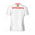 thumbnail image 3 of Exclusive design South Ossetia Flag Flag Grain 3D Printed Men For Running Bike Soccer Tennis Fitness Sports jersey Mesh T-shirt, 3 of 12