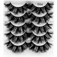 thumbnail image 1 of Xiao Hua 20 pares de pestañas postizas de visón tenues, suaves y esponjosas, aspecto natural, volumen 8D, 22 mm, G04, 1 of 3