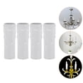 thumbnail image 2 of 4Pcs Lighting Parts Flanging Sleeve for Lamp Holder Base in White Color, 2 of 9