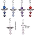 thumbnail image 6 of 1 Box 50Pcs Stitch Markers Crochet Stitch Marker Enamel Butterfly Charms Clip On Removable Lobster Clasp Charm Locking Knitting Markers for DIY Weaving Sewing Knit Quilting Needle 0.2/pc, 6 of 9