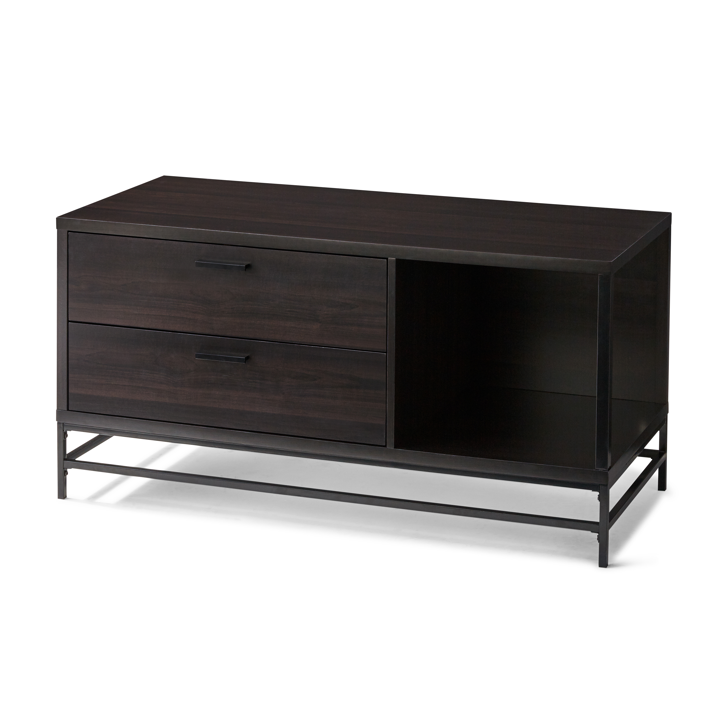 Mainstays Wood and Metal TV Stand for TVs up to 55", Espresso - image 3 of 4