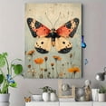 thumbnail image 4 of Qisvanset Framed Canvas Wall Art, 12x16 Inch Vintage Moth Cottage Core Apartment Wall Decor, 4 of 5