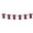 Wine, variant on Christmas Bows 118.11 Inches Long Velvet Bow Garland, Double-Layer Ribbon Christmas Tree Ornaments, Mantel & Stair Railing, Wall & Door Frame Decorations, Festive Home Decor