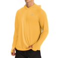 thumbnail image 1 of Sudadera con capucha con protección solar Roadbox para hombre UPF 50+ amarilla, 1 of 6