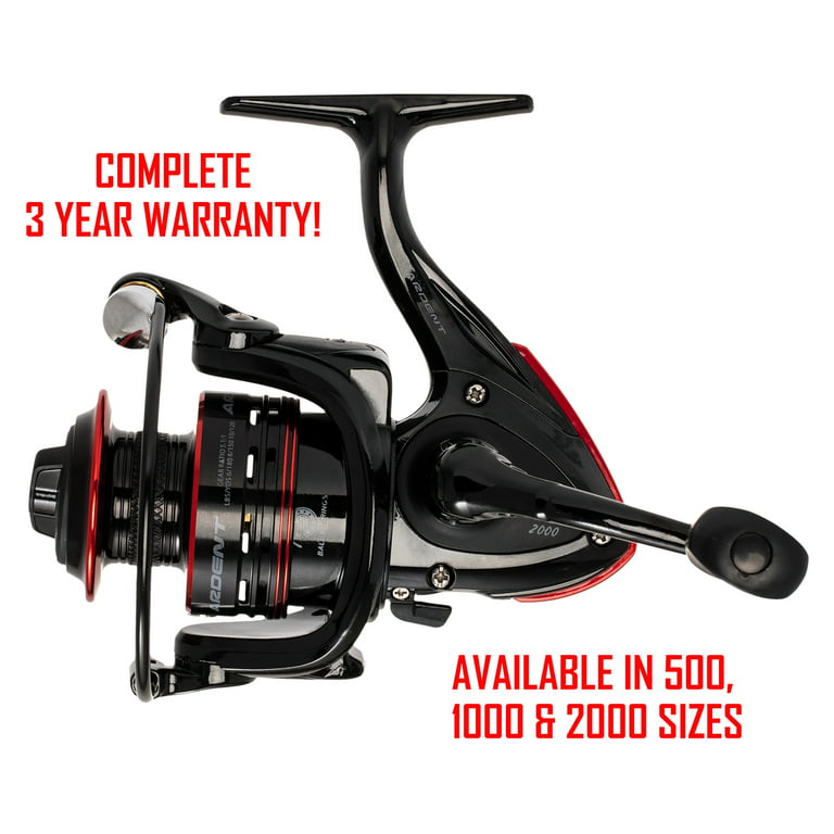 Ardent Finesse Spinning Reel size 500, Lightweight graphite frame, 7+1  steel ball bearing, 5.1:1 Gear Ratio