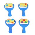 thumbnail image 2 of 2 Set Drawing Sponge Brush Funny Graffiti Diy Tool Sponge Brush For Kids Children Girls (4pcs Roller Brush And 4pcs Random Pattern Printing Roller Bru, 2 of 2