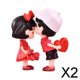 thumbnail image 1 of Figuritas de Pareja en Miniatura Soledad Escultura Bonita de Dibujos Animados 2 Piezas, 1 of 10