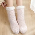 thumbnail image 6 of roadlitg Fuzzy Socks for Women Soft Thickened Fleece Warm Socks Non Slip Fall Winter Plush Home Socks, 6 of 7