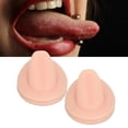 thumbnail image 3 of Tongue 2PCS Soft Silicone Tongue Model Simulation Flexible Tongue Display For Practicing  Jewelry Display Teaching Instructions, 3 of 8