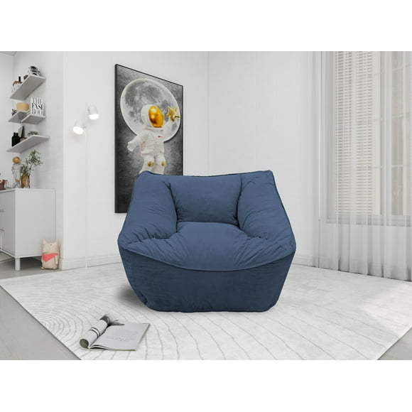 Sillón Puff El Bazar Store Azul Marino Ocasional
