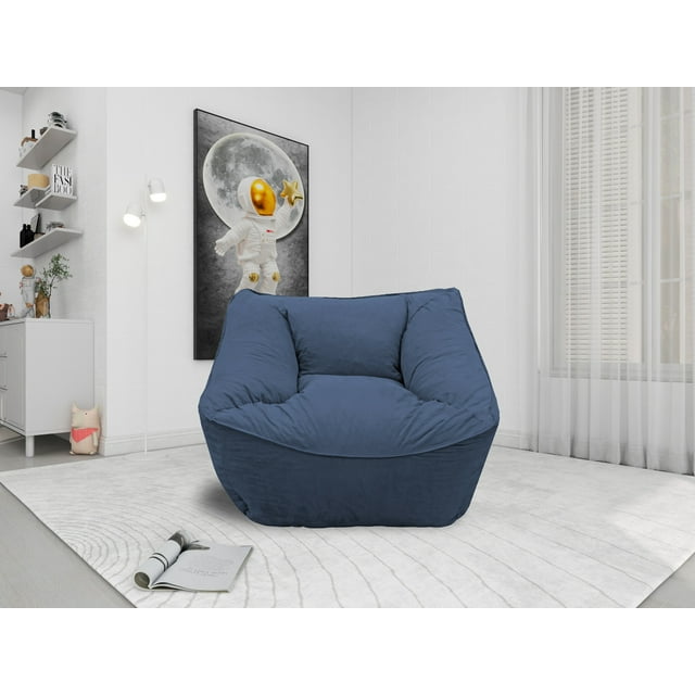 Sillón Puff El Bazar Store Azul Marino Ocasional