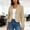 *Beige, variant on Women's Lightweight Cropped Long Sleeve Blazers, Office Wear Short Blazer with Button Gray,Womens Plus S