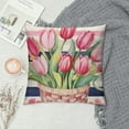 thumbnail image 2 of COMIO Spring Easter Pillow Covers Easter Decorations for Home Tulip Floral Pillows Bunny Easter Throw Pillows Spring Easter Farmhouse Decor, 2 of 5