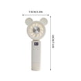 thumbnail image 3 of Smart Handheld Rechargeable Fan - Portable Usb Fan with Stepless Speed Adjustment, Quiet Operation for Travel and Home Use, JKODE, 3 of 9