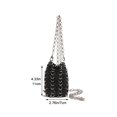 thumbnail image 2 of Jiibva Mini Handwoven Crossbody Bag Metallic Sequins Chain Strap Lipstick Case For Women Unique Evening Party Casual Day Purse, 2 of 7