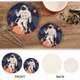 thumbnail image 4 of SKYSONIC Astronaut Explore Summer Pot Holders Trivets, 2 Pcs Heat Resistant Trivets,Outer Space Cotton Thread Weave Mats for Hot Pads Pans Pot Bowl Teapot for Kitchen Decor, 4 of 7