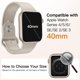 thumbnail image 2 of YanonmyfdFunda Impermeable con Protector de Pantalla para Apple Watch SE 3/2/1 (2025/2022/2020) / Series 6 5 4 40mm, Cristal Vidrio Templado Incorporado Carcasa Completa, 2 Unidades (Blanco Estrella), 2 of 19
