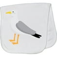 thumbnail image 2 of Inktastic Funny Seagull Bird Baby Burp Cloth, 2 of 3