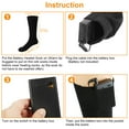 iMountek Unisex Electric Heated Socks Battery Powered Winter Warm Socks, Black
