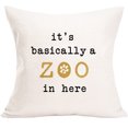 thumbnail image 1 of "C'est un Zoo Ici" Oreiller, 1 of 1