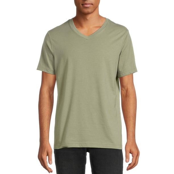 George Men's Short Sleeve V-Neck Tee - Walmart.com