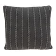 thumbnail image 5 of 18" x 5" x 18" Transitional Charcoal Pillow Cover With Poly Insert, 5 of 5
