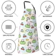 thumbnail image 5 of Zufioo Frog Wear Chef Hat Print Adult Waterproof Apron, Cooking Apron, Flower Arranging and Painting Apron-Adjustable Straps, with Pockets, Kitchen Supplies-One Size, 5 of 9