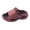 Red, variant on Women's Men's Chunky Air Cushion Ortho Walking Slippers with Back Strap Comfortable Non Slip Cloud Pillow Thick Sole Water Sandals Outfoor for Plantar Fasciitis Black Size 10-10.5