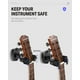 thumbnail image 3 of Soporte de pared para guitarra Donner Locking, paquete de 1 unidad para guitarra y bajo, color negro, 3 of 7
