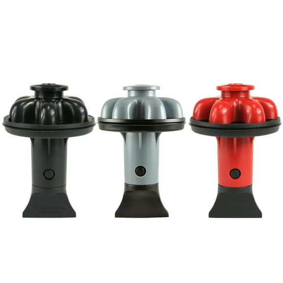 Danco Disposal Genie II Garbage Disposal Strainer and Stopper with Food Scraper, 3-Pack in Black, Gray, Red (10900A)