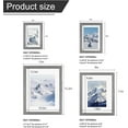 thumbnail image 3 of Picture Frame Set 12 Pack, Picture Frames Collage Wall Decor with Two 11x14, Two 8x10, Four 5x7, Four 4x6 for Wall and Tabletop, Made of Solid Wood, Covered by Plexiglass, Oak Grey, 3 of 7