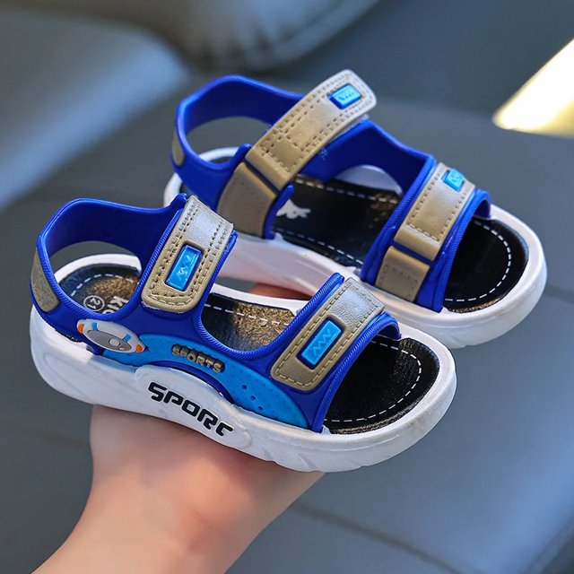 Sandalias para niños, zapatos de playa de fondo suave, calzado para niños pequeños, novedad de verano, calzado de moda para niños pequeños, medianos y grandes