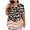 Khaki, variant on DeHolifer T Shirt for Women Plus Size Summer Casual Solid Color Short Sleeve Crewneck Tee Tops Loose Fashion T Shirt Black 4XL