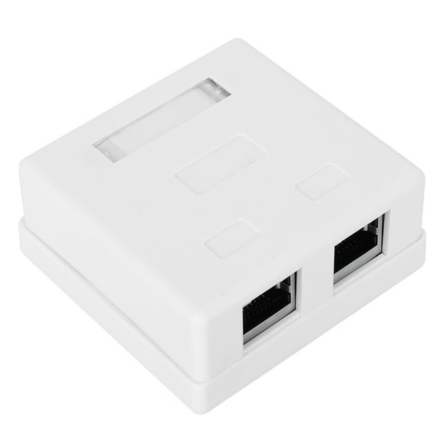 Caja de escritorio con puerto, adaptador de conector de pared para placas de red RJ45-8P8C con protección Super 5, fabricación superior