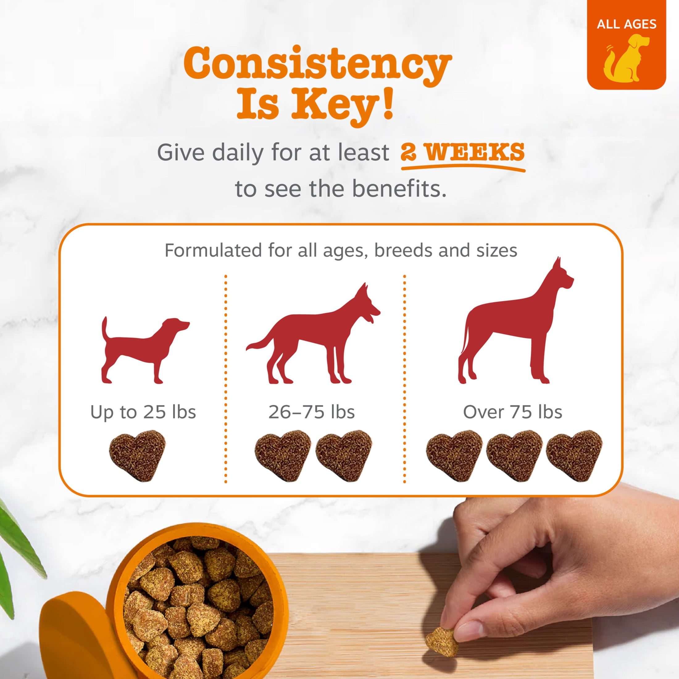 Zesty Paws Urinary Tract Bites Chicken Flavor Dog Supplement, 60 Count