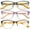 3 Pairs, variant on 3 Pairs of New Trendy Women's Purple Cat Eye Reading Glasses 2.00, Classic HD Fashion Metal Spring Hinge Readers +2.00