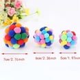 thumbnail image 2 of High Quality Pet Cat Toy, Colorful Round Cat Pom Pom Balls , Chewing Training Tool Pet Supplies, 2 of 4