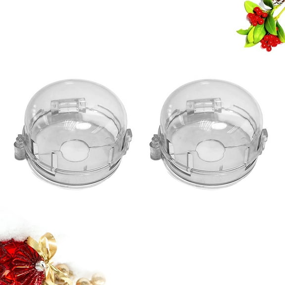 Pretyzoom 2PCS Child Safety Knob Cover Transparent for Families in Home Safety