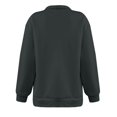 thumbnail image 3 of HaHaHappy Womens Oversized Sweatshirts Quarter Zip Pullover 2025 Fall Trendy Fashion Outfits Drop Shoulder Tunic Pullover Tops Dark Gray L, 3 of 4