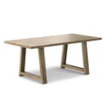 thumbnail image 3 of Simpli Home Whitley 72 inch Wide Solid Mango Farmhouse Dining Table in Grey Wash, 3 of 11