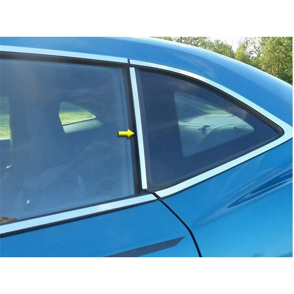 Stainless Steel Pillar Trim 2Pc Fits 2010-2015 Chevrolet Camaro PP50100 QAA