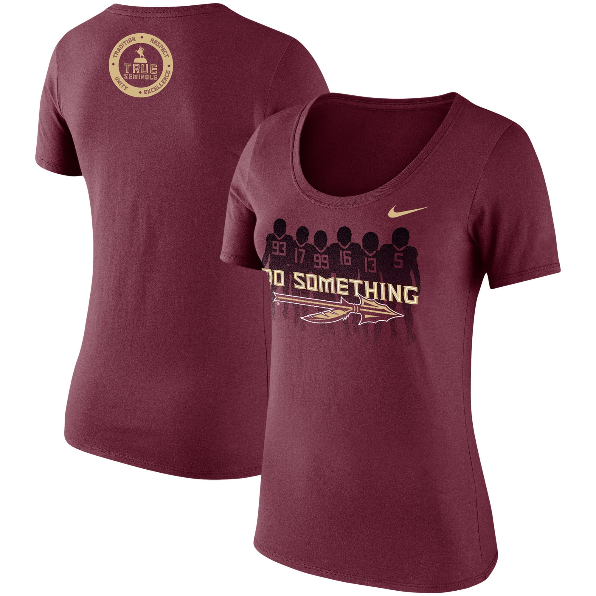 Florida State Seminoles Nike Women's True Seminole Scoop Neck T-Shirt ...