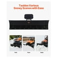 thumbnail image 6 of 60in Universal Snow Plow Kit for ATV/UTV - Adjustable Angle & Height, Quick-Detach Blade, Steel Scraper, 3 Mount Options, Efficient Snow Removal, 6 of 9