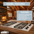 thumbnail image 7 of Summit 30 Inch Gas Cooktop, 4 Burners, Battery Start, White- WNL05IP, 7 of 7
